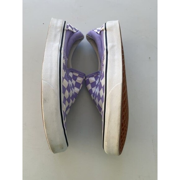 Vans Purple and White Checkered Flats - Picture 5 of 8